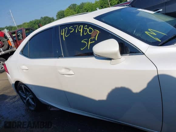 2017 Lexus IS 300 with VIN JTHCM1D29H5024555, listed as a IAAI auction lot 42579807 with 105,384 mi miles and . Bid and sale history available at DreamBid. Image 12.