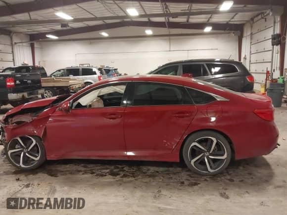 2018 Honda Accord Sport with VIN 1HGCV2E34JA014042, listed as a IAAI auction lot 41456853 with 56,161 mi miles and . Bid and sale history available at DreamBid. Image 14.