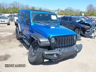 2022 Jeep Wrangler Unlimited Willys с VIN 1C4HJXDN5NW269680, выставлен на аукционе IAAI как лот 42039165 с пробегом 31 183 миль миль и . История ставок и продаж доступна на DreamBid. Изображение 1.
