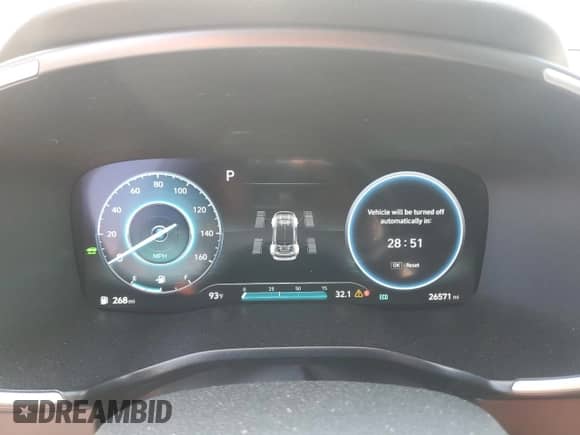 2023 Hyundai Santa Fe SEL Premium with VIN 5NMS3DA18PH020389, listed as a Copart auction lot 65385365 with 26,571 mi miles and Salvage title. Bid and sale history available at DreamBid. Image 9.