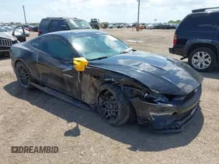 2018 Ford Mustang EcoBoost with VIN 1FA6P8TH6J5172856, listed as a IAAI auction lot 43242895 with 55,601 mi miles and . Bid and sale history available at DreamBid. Image 1.