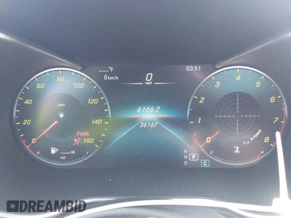 2021 Mercedes-Benz C 300 with VIN W1KWK8DBXMG054858, listed as a IAAI auction lot 43121884 with 36,167 mi miles and . Bid and sale history available at DreamBid. Image 7.