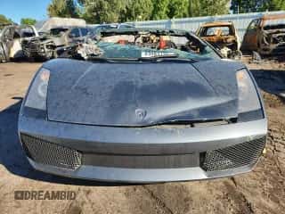2007 Lamborghini Gallardo with VIN ZHWGU22T37LA04553, listed as a Copart auction lot 83983725 with Not provided miles and Salvage title. Bid and sale history available at DreamBid. Image 5.