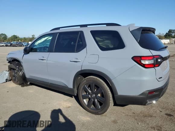 2025 Honda Pilot Sport с VIN 5FNYG1H34SB039780, выставлен на аукционе Copart как лот 81126435 с пробегом 16 888 миль миль и Списание • Salvage title. История ставок и продаж доступна на DreamBid. Изображение 2.