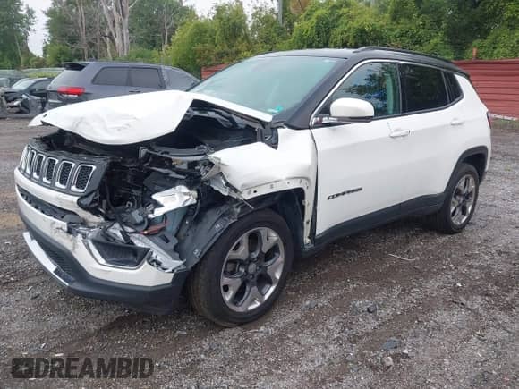 2019 Jeep Compass Limited with VIN 3C4NJDCB8KT679240, listed as a IAAI auction lot 43282073 with 53,935 mi miles and . Bid and sale history available at DreamBid. Image 2.