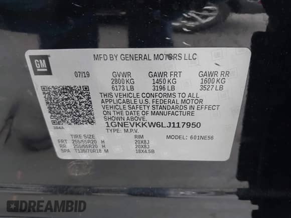 2020 Chevrolet Traverse Premier с VIN 1GNEVKKW6LJ117950, выставлен на аукционе IAAI как лот 42732708 с пробегом 89 431 миль миль и . История ставок и продаж доступна на DreamBid. Изображение 9.