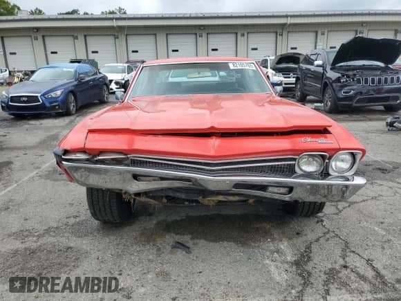 1969 Chevrolet Chevelle with VIN 136379A351063, listed as a Copart auction lot 82105765 with 104,320 mi miles and Salvage title. Bid and sale history available at DreamBid. Image 5.