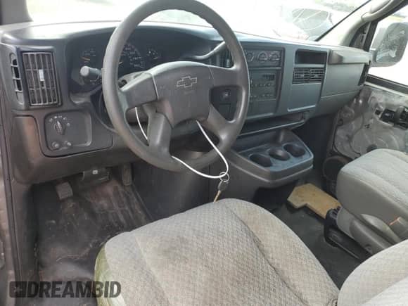 2007 Chevrolet Express Cargo with VIN 1GCFG15X971215432, listed as a Copart auction lot 56689465 with Not provided miles and Salvage title. Bid and sale history available at DreamBid. Image 8.