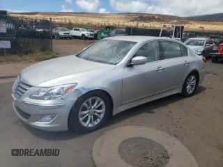 2012 Hyundai Genesis 3.8L z VIN KMHGC4DD3CU152549, wystawiony jako Copart lot #63733334 z przebiegiem 32 272 mil mil oraz Szkoda całkowita • Salvage title. Historia ofert i sprzedaży dostępna na DreamBid. Obrazek 1.
