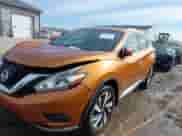 2017 Nissan Murano S with VIN 5N1AZ2MH6HN103570, listed as a IAAI auction lot 41534592 with 104,057 mi miles and . Bid and sale history available at DreamBid. Image 2.