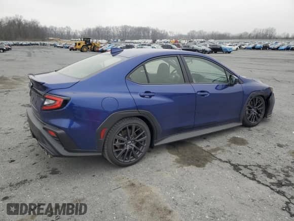 2024 Subaru WRX Premium with VIN JF1VBAH63R8816655, listed as a Copart auction lot 50356465 with 4,764 mi miles and Salvage title. Bid and sale history available at DreamBid. Image 3.