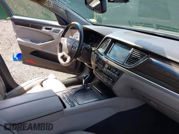 2015 Hyundai Genesis 3.8L with VIN KMHGN4JEXFU081264, listed as a IAAI auction lot 43384651 with 117,276 mi miles and . Bid and sale history available at DreamBid. Image 19.