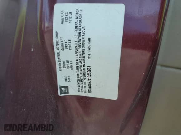 2001 Chevrolet Malibu с VIN 1G1ND52J416260681, выставлен на аукционе Copart как лот 64492985 с пробегом 339 596 миль миль и Списание • Salvage title. История ставок и продаж доступна на DreamBid. Изображение 13.