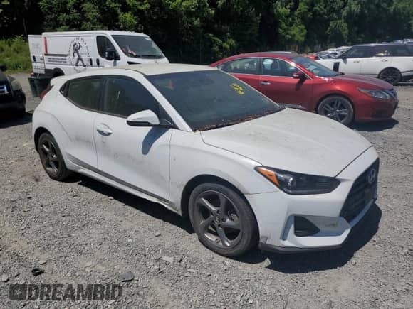 2019 Hyundai Veloster 2.0 with VIN KMHTG6AF3KU006249, listed as a Copart auction lot 62207855 with 62,417 mi miles and Clean title. Bid and sale history available at DreamBid. Image 4.
