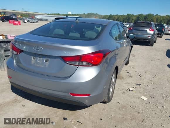 2016 Hyundai Elantra SE with VIN 5NPDH4AE6GH771362, listed as a IAAI auction lot 43336442 with 43,575 mi miles and . Bid and sale history available at DreamBid. Image 4.