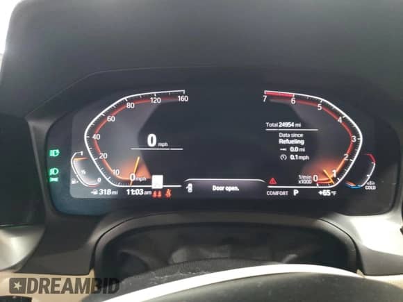 2021 BMW 4 Series 430i z VIN WBA53AP01MCF19183, wystawiony jako Copart lot #65044735 z przebiegiem 24 954 mil mil oraz Szkoda całkowita • Salvage title. Historia ofert i sprzedaży dostępna na DreamBid. Obrazek 9.