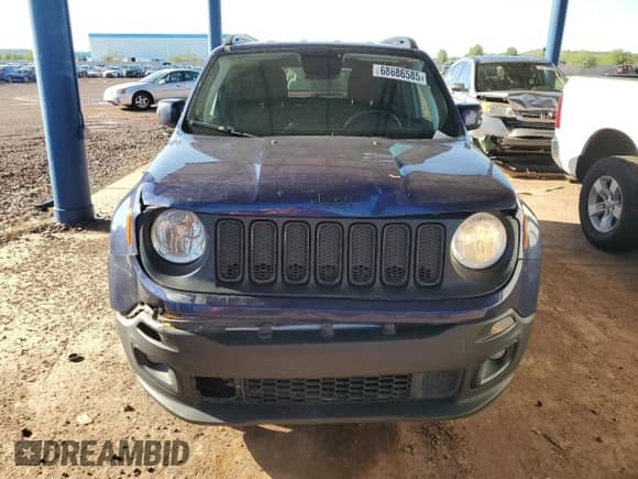 2018 Jeep Renegade Altitude with VIN ZACCJABB2JPH87043, listed as a Copart auction lot 68686585 with 163,879 mi miles and Salvage title. Bid and sale history available at DreamBid. Image 5.