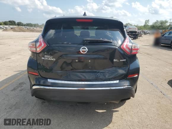 2017 Nissan Murano SL with VIN 5N1AZ2MH1HN114878, listed as a Copart auction lot 69261375 with 135,881 mi miles and Salvage title. Bid and sale history available at DreamBid. Image 6.