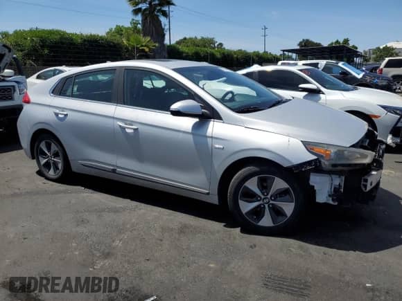 2019 Hyundai Ioniq Limited with VIN KMHC05LH3KU034985, listed as a Copart auction lot 53751755 with 108,264 mi miles and Salvage title. Bid and sale history available at DreamBid. Image 4.