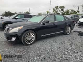 2014 Hyundai Equus Ultimate z VIN KMHGH4JH8EU076144, wystawiony jako Copart lot #72079545 z przebiegiem 103 700 mil mil oraz Nie do naprawy • Non repairable. Historia ofert i sprzedaży dostępna na DreamBid. Obrazek 1.