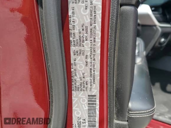 2023 Jeep Grand Cherokee Altitude z VIN 1C4RJHAG6P8865212, wystawiony jako Copart lot #65693615 z przebiegiem 90 614 mil mil oraz Czysty tytuł • Clean title. Historia ofert i sprzedaży dostępna na DreamBid. Obrazek 12.