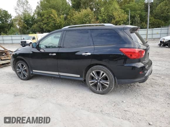 2017 Nissan Pathfinder S with VIN 5N1DR2MM9HC645333, listed as a Copart auction lot 81198545 with 94,822 mi miles and Salvage title. Bid and sale history available at DreamBid. Image 2.