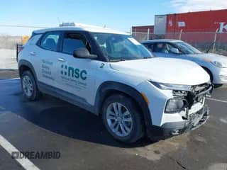 2023 Chevrolet TrailBlazer LS with VIN KL79MNSL1PB126718, listed as a IAAI auction lot 41509638 with 23,258 mi miles and . Bid and sale history available at DreamBid. Image 1.