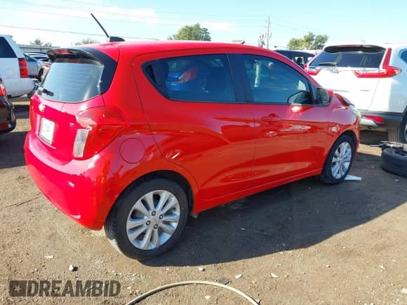 2017 Chevrolet Spark LT with VIN KL8CD6SA7HC831685, listed as a IAAI auction lot 43262264 with 53,587 mi miles and . Bid and sale history available at DreamBid. Image 4.