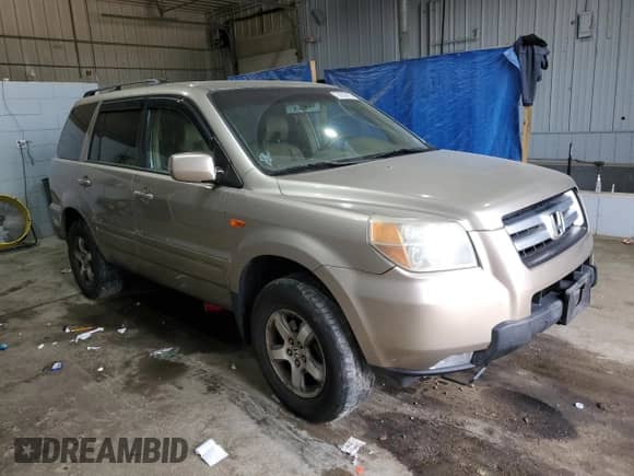 2006 Honda Pilot EX-L z VIN 2HKYF18566H507200, wystawiony jako Copart lot #70293415 z przebiegiem 185 135 mil mil oraz Szkoda całkowita • Salvage title. Historia ofert i sprzedaży dostępna na DreamBid. Obrazek 4.