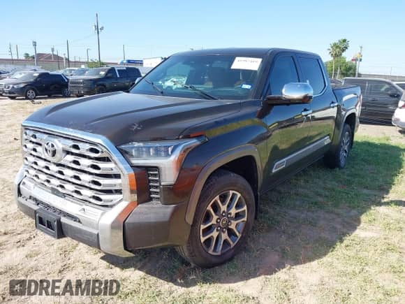 2024 Toyota Tundra 1794 Edition with VIN 5TFMA5DB7RX191444, listed as a IAAI auction lot 41987419 with Not provided miles and . Bid and sale history available at DreamBid. Image 2.