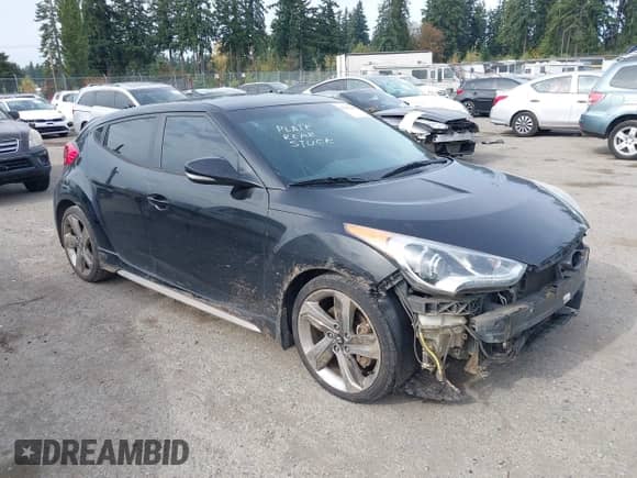 2013 Hyundai Veloster Turbo с VIN KMHTC6AE3DU158036, выставлен на аукционе IAAI как лот 43401490 с пробегом 142 089 миль миль и . История ставок и продаж доступна на DreamBid. Изображение 1.