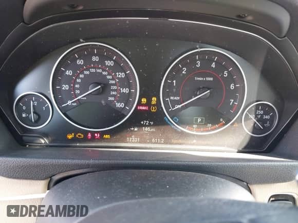 2016 BMW 3 Series 328i xDrive with VIN WBA8E3G56GNU38524, listed as a IAAI auction lot 43366130 with 17,331 mi miles and . Bid and sale history available at DreamBid. Image 7.