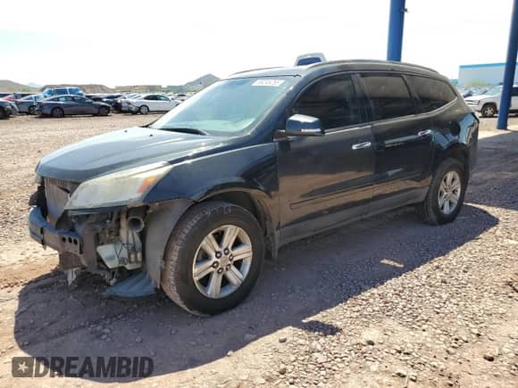 2013 Chevrolet Traverse LT with VIN 1GNKRGKD5DJ135733, listed as a Copart auction lot 69245255 with 159,044 mi miles and Salvage title. Bid and sale history available at DreamBid. Image 1.
