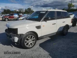2008 Land Rover Range Rover Sport HSE with VIN SALSK25478A151930, listed as a Copart auction lot 86168715 with 142,186 mi miles and Salvage title. Bid and sale history available at DreamBid. Image 1.