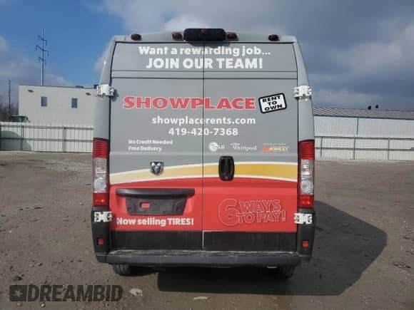 2021 Ram ProMaster Cargo z VIN 3C6LRVBG7ME560550, wystawiony jako Copart lot #46991735 z przebiegiem Nie podano mil oraz Szkoda całkowita • Salvage title. Historia ofert i sprzedaży dostępna na DreamBid. Obrazek 6.