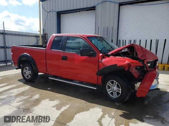 2006 Ford F-150 XLT with VIN 1FTPX14596FB25929, listed as a Copart auction lot 69846955 with 187,228 mi miles and Salvage title. Bid and sale history available at DreamBid. Image 4.