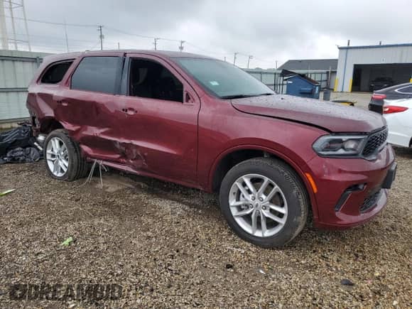 2025 Dodge Durango GT with VIN 1C4RDJDG1SC508455, listed as a Copart auction lot 65899605 with 2,860 mi miles and Salvage title. Bid and sale history available at DreamBid. Image 4.