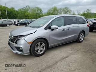 2019 Honda Odyssey EX with VIN 5FNRL6H5XKB034808, listed as a Copart auction lot 56743235 with 139,487 mi miles and Salvage title. Bid and sale history available at DreamBid. Image 1.