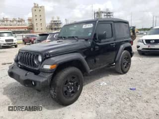 2025 Jeep Wrangler Sport с VIN 1C4PJXAG3SW519141, выставлен на аукционе Copart как лот 55511615 с пробегом 5 562 миль миль и Списание • Salvage title. История ставок и продаж доступна на DreamBid. Изображение 1.