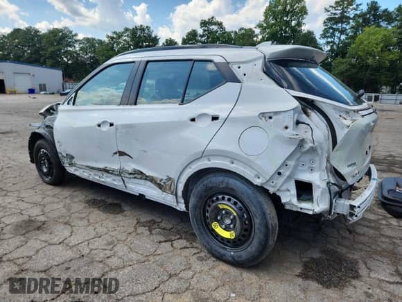 2023 Nissan Kicks SR with VIN 3N1CP5DV2PL479324, listed as a Copart auction lot 65355295 with 28,603 mi miles and Salvage title. Bid and sale history available at DreamBid. Image 2.