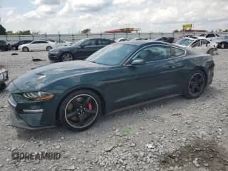 2019 Ford Mustang Bullitt z VIN 1FA6P8K02K5505292, wystawiony jako Copart lot #66495995 z przebiegiem 54 711 mil mil oraz Szkoda całkowita • Salvage title. Historia ofert i sprzedaży dostępna na DreamBid. Obrazek 1.