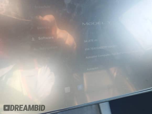 2023 Tesla Model Y Long Range с VIN 7SAYGAEE1PF594220, выставлен на аукционе IAAI как лот 42885301 с пробегом 94 878 миль миль и . История ставок и продаж доступна на DreamBid. Изображение 7.