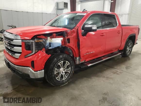 2023 GMC Sierra 1500 SLE with VIN 1GTUUBEDXPZ131441, listed as a Copart auction lot 42298305 with 15,852 mi miles and Salvage title. Bid and sale history available at DreamBid. Image 1.