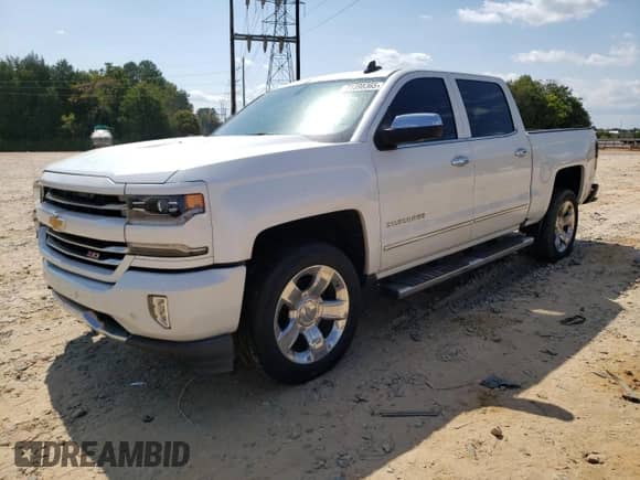 2017 Chevrolet Silverado 1500 LTZ with VIN 3GCUKSEC8HG233447, listed as a Copart auction lot 71398365 with 146,849 mi miles and Salvage title. Bid and sale history available at DreamBid. Image 1.