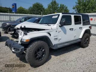 2021 Jeep Wrangler Unlimited Sahara with VIN 1C4HJXEG2MW862783, listed as a Copart auction lot 65708314 with 34,302 mi miles and Non repairable. Bid and sale history available at DreamBid. Image 1.