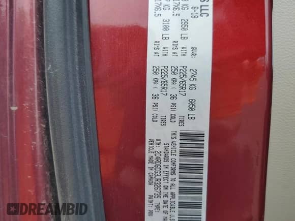 2018 Dodge Grand Caravan SXT z VIN 2C4RDGCG3JR326735, wystawiony jako Copart lot #70575815 z przebiegiem 81 073 mil mil oraz Szkoda całkowita • Salvage title. Historia ofert i sprzedaży dostępna na DreamBid. Obrazek 13.