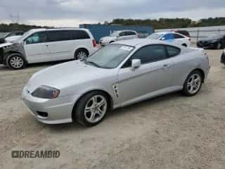 2005 Hyundai Tiburon GT with VIN KMHHN65F45U174430, listed as a Copart auction lot 70741785 with Not provided miles and Non repairable. Bid and sale history available at DreamBid. Image 1.