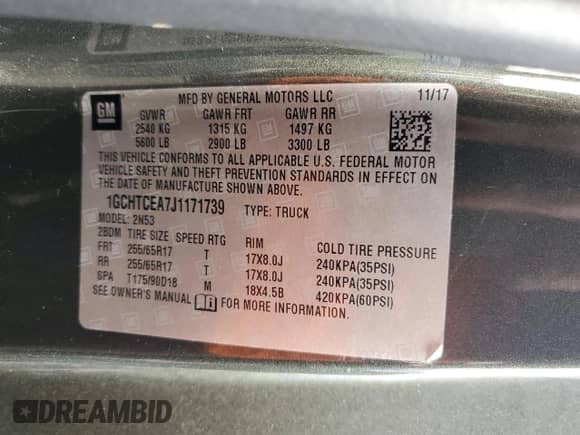 2018 Chevrolet Colorado 4WD LT с VIN 1GCHTCEA7J1171739, выставлен на аукционе Copart как лот 83535454 с пробегом Не указан миль и Списание • Salvage title. История ставок и продаж доступна на DreamBid. Изображение 12.