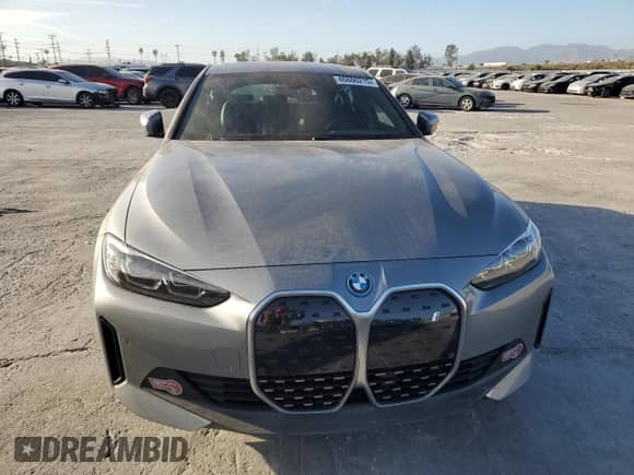 2024 BMW i4 eDrive35 with VIN WBY43AW06RFS38949, listed as a Copart auction lot 46886215 with 11,924 mi miles and Salvage title. Bid and sale history available at DreamBid. Image 5.