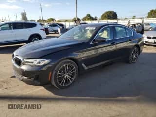 2023 BMW 5 Series 530e with VIN WBA13AG00PCL18942, listed as a Copart auction lot 84480184 with 34,888 mi miles and Non repairable. Bid and sale history available at DreamBid. Image 1.